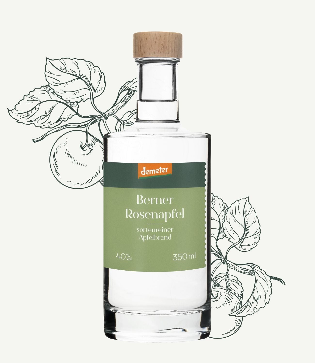 Berner Rosenapfel – Sortenreiner Bio-Apfelbrand (Demeter)