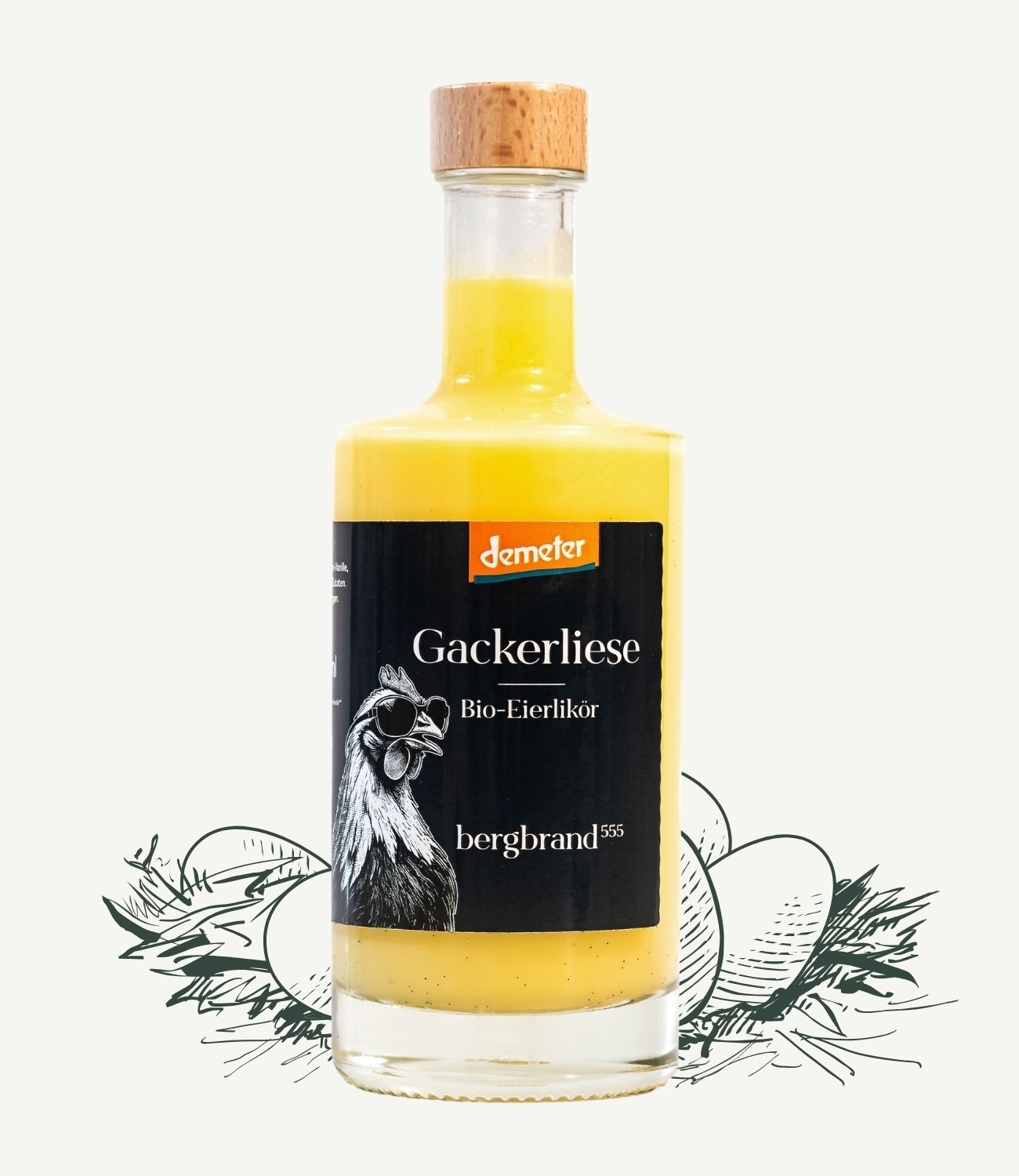 Gackerliese – Bio-Eierlikör (Demeter)